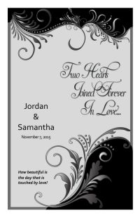 Wedding Program Cover Template 8E - Version 2